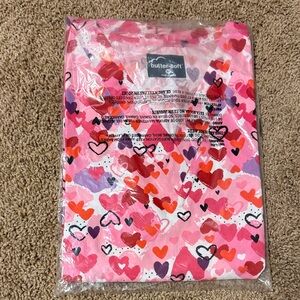 Valentines Butter soft Scrub Top